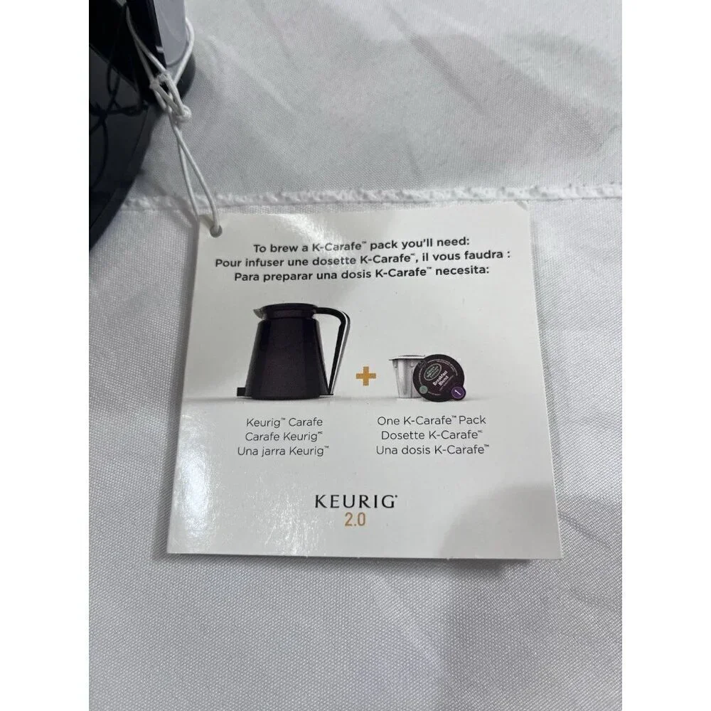 Keurig 32 Ounce Coffee Pot Carafe 2.0 Replacement Black Silver